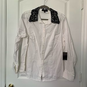 NWT Eloquii blouse size 18 white